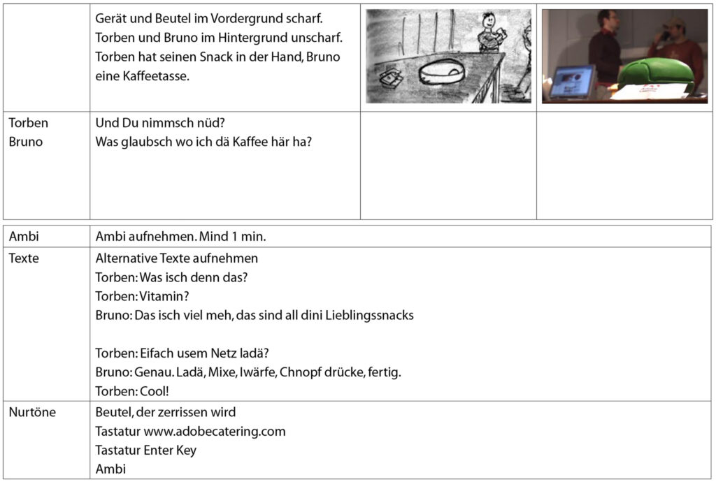 Adobe Catering storyboard 4